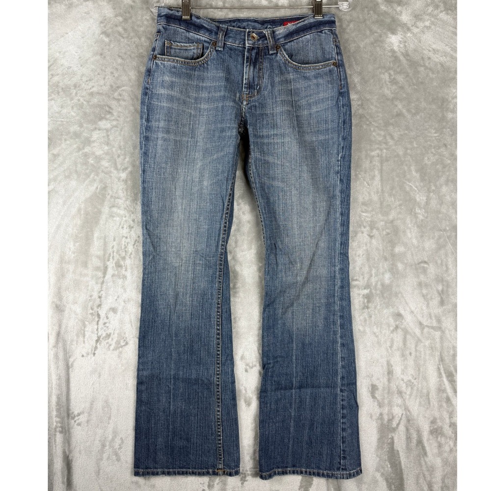 X2 Denim Laboratory Flare Leg Jeans W31 Women's Regular Blue Cotton Spandex